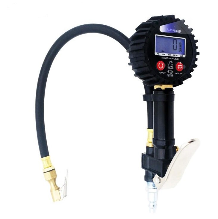 Tire Pressure Gauge Digital Tire Tester 200PSI LCD Display Air Pressure Manometer Quick Connect Coupler for Car Truck Motorcycle