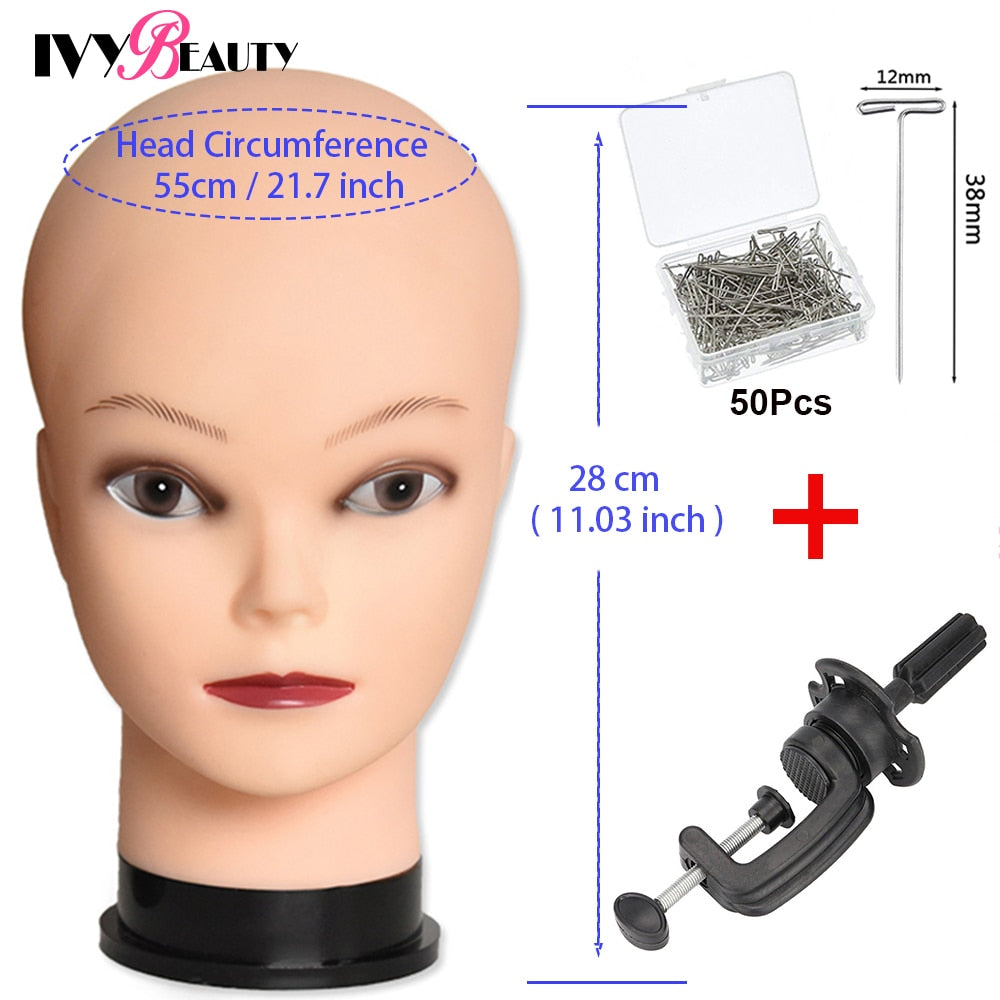 Hot Selling Female Mannequin Head With Wig Stand Clamp For Makeup Practice Cosmetology Manikin Head For Wig Hat Display 51Cm