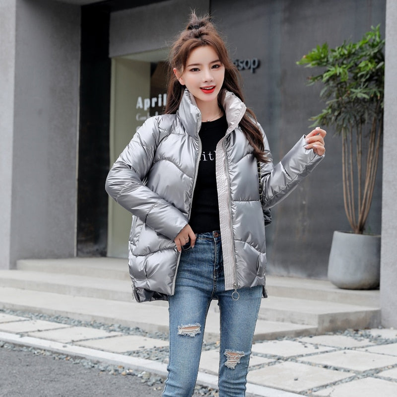 2021 New Winter Jacket High Quality stand-callor Coat Women Fashion Jackets Winter Warm Woman Clothing Casual Parkas