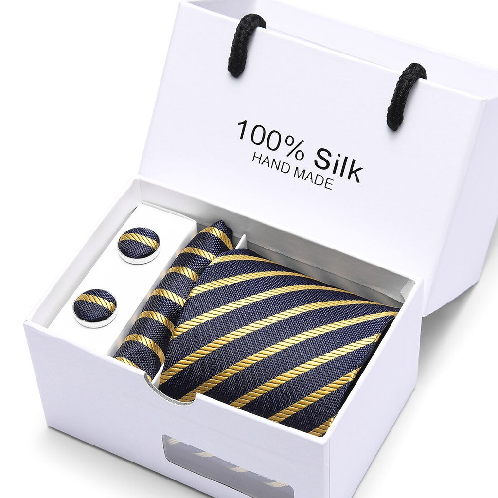 New Plaid  men ties set  Extra Long Size 145cm*7.5cm Necktie navy blue Paisley Silk Jacquard Woven Neck Tie Suit Wedding Party