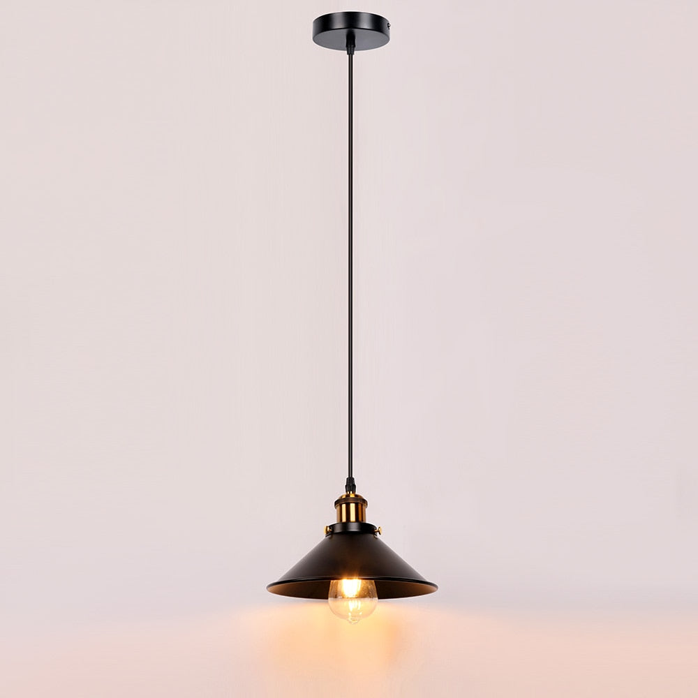 Industrial Retro Iron Interior Decoration LED E27 Pendant Light for Bedroom Kitchen Restaurant Bar Balcony Small Pendant Lamps