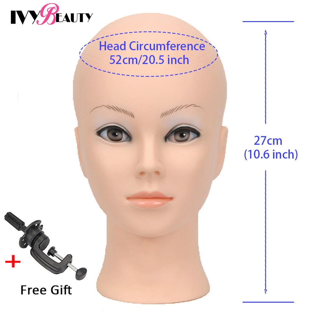 Hot Selling Female Mannequin Head With Wig Stand Clamp For Makeup Practice Cosmetology Manikin Head For Wig Hat Display 51Cm