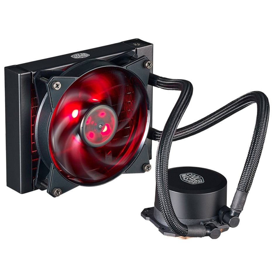 Cooler Master B120i CPU Water Cooler 120mm Red LED Quiet Fan For Intelo LGA 2011-v3 2011 1366 115X 775 CPU Liquid cooling