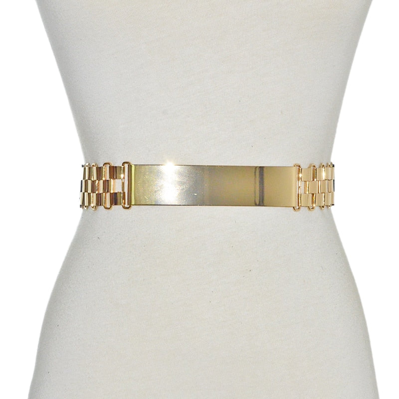 Hot Designer Belts for Woman Gold Silver Brand Belt Classy Elastic ceinture femme 5 color belt ladies Apparel Accessory bg-1368