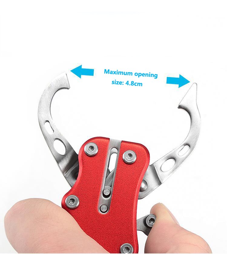 Fishing Gripper Portable aluminium alloy Fish Grip Lip Clamp Grabber Tool Fish Controller Fishing Plier Accessoryer