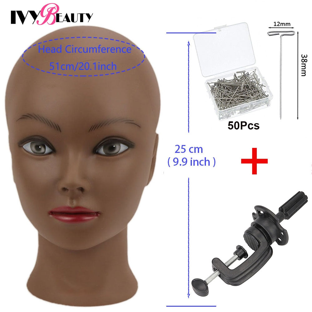 Hot Selling Female Mannequin Head With Wig Stand Clamp For Makeup Practice Cosmetology Manikin Head For Wig Hat Display 51Cm