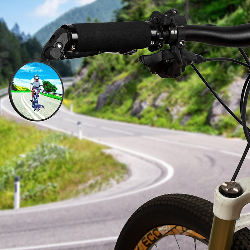 Bicycle Rearview 360 Rotate Safety Adjustable, WEST BIKING Cycling Mirrors for the Handlebars of Road Bicycles and MTBs. Bicycle Rearview Mirror, Safe Cycling Rearview Mirror.