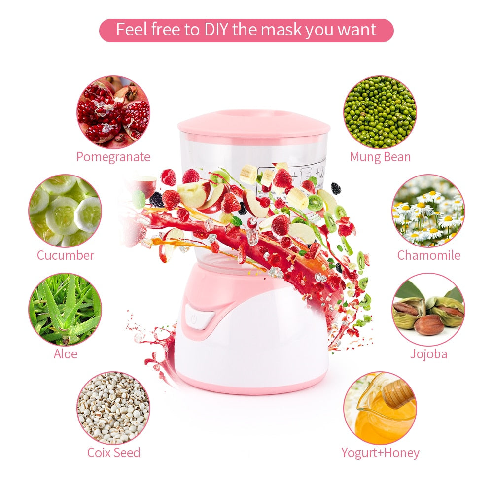 Face Mask Maker Machine Natural Collagen DIY Fruit Vegetable Facial Care Masks Machine Automatic Skin Care Home SPA Tools