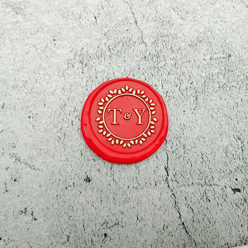 DIY customize double Name 2 initials personalized Letter stamp/Sealing Wax /wedding Wax Seal Stamp Custom invitations envelop