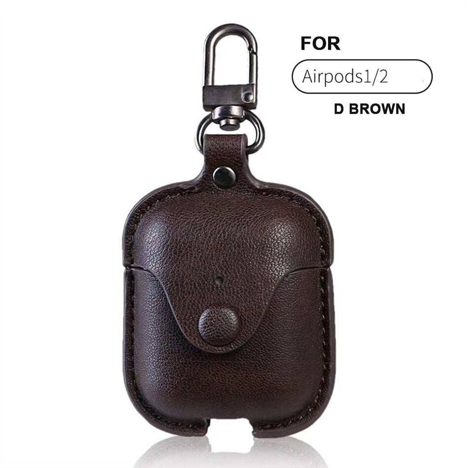 3D Headphone Case For Airpods Pro 3 Case Leather Luxury Genuine Cover For Apple Air Pods 2 1 Cases Earpods Earphone Bags Straps