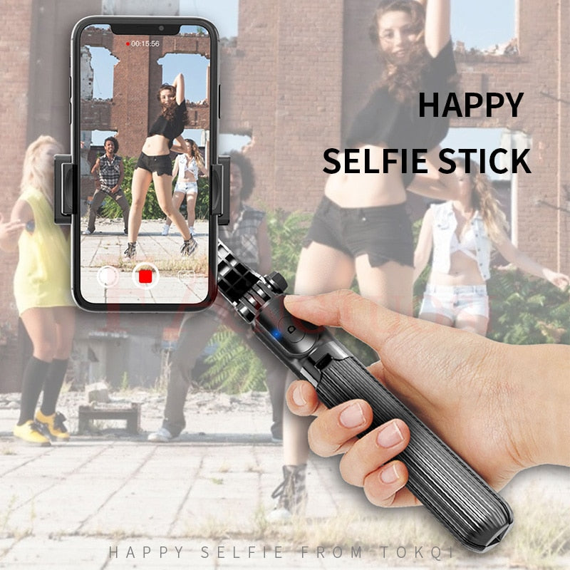 FANGTUOSI Bluetooth Handheld Gimbal Stabilizer Mobile Phone Selfie Stick Holder Adjustable Selfie Stand For iPhone/Huawei