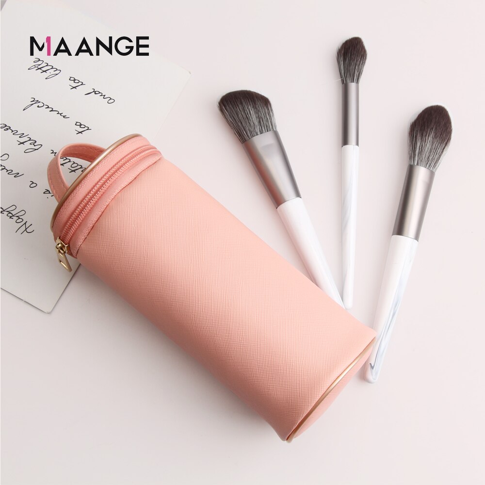 PU Leather Travel Makeup Brushes Pen Holder Storage Empty Holder Women Cosmetic Brush Bag Brushes Organizer Make Up Tools New