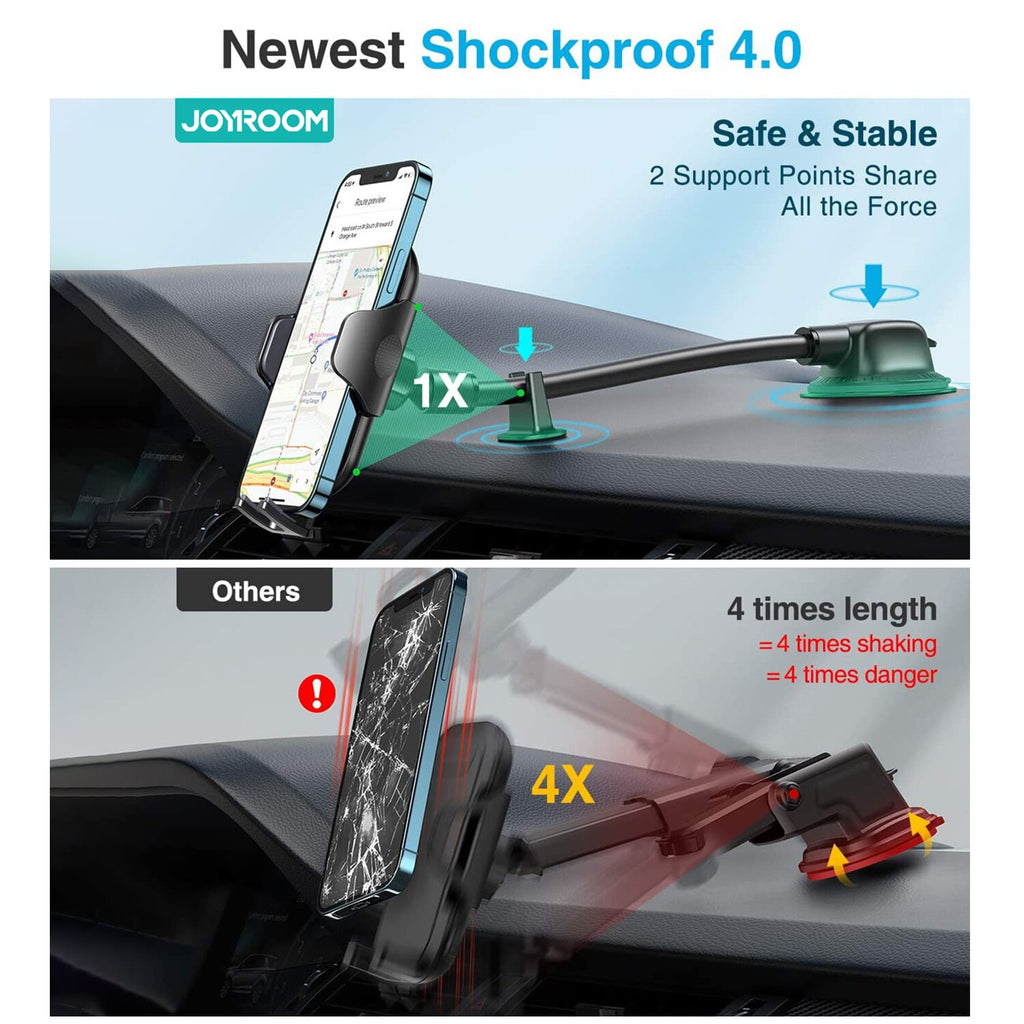 Joyroom Portable Car Phone Holder Long Arm Mobile Car Holder for Phone Car Mobile Support Car Stand for iPhone Samsung Xiaomi