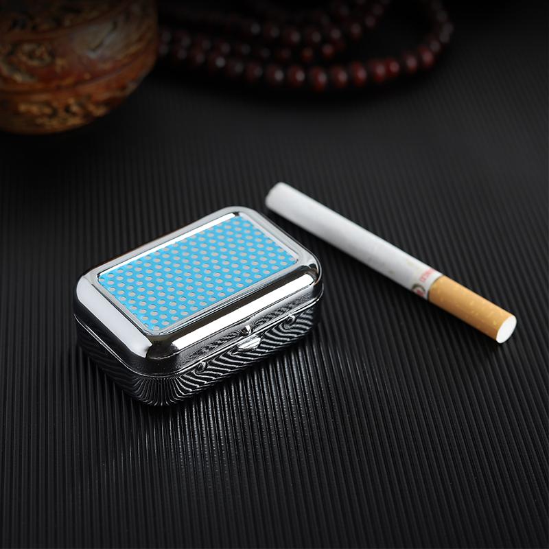 Portable Ashtray Outdoor Travel Mini Ash tray Stainless Steel Sealed Outdoor Ashtray Pocket Ashtray Travel Tray