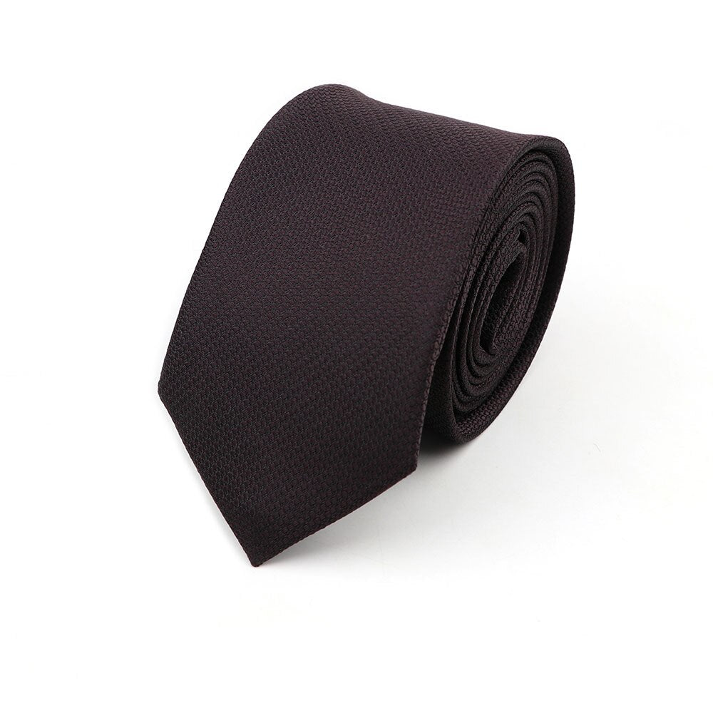 6cm Casual Ties For Men Skinny Tie Fashion Polyester Plaid Strip Necktie Business Slim Shirt Accessories Gift Cravate NO.31-61