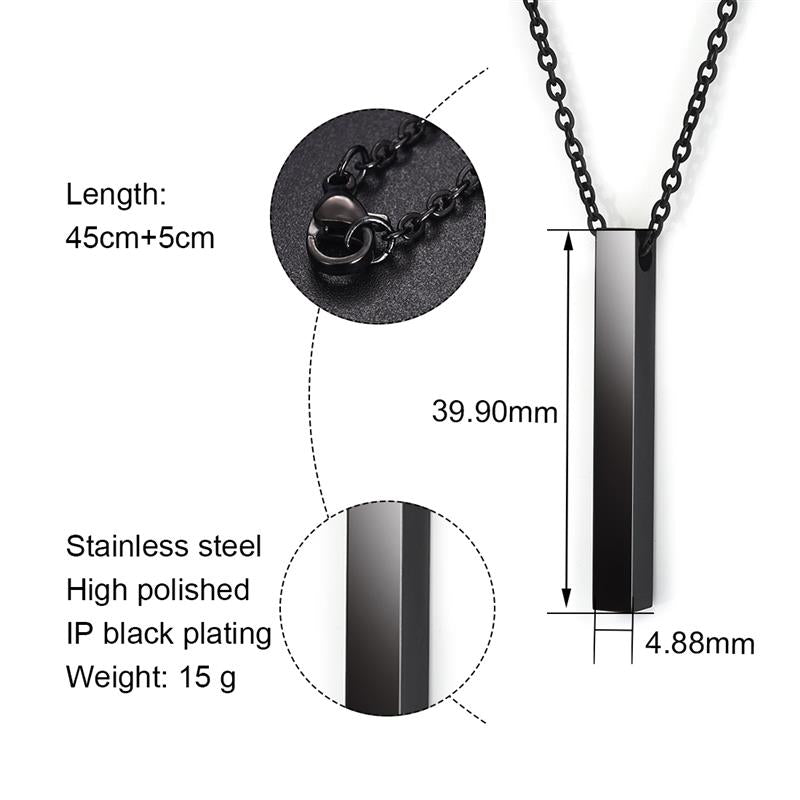 Hot Fashion Geometric Men Pendant Necklace Classic 316L Stainless Steel Chain Necklace For Man Male Punk Jewelry Party Gift