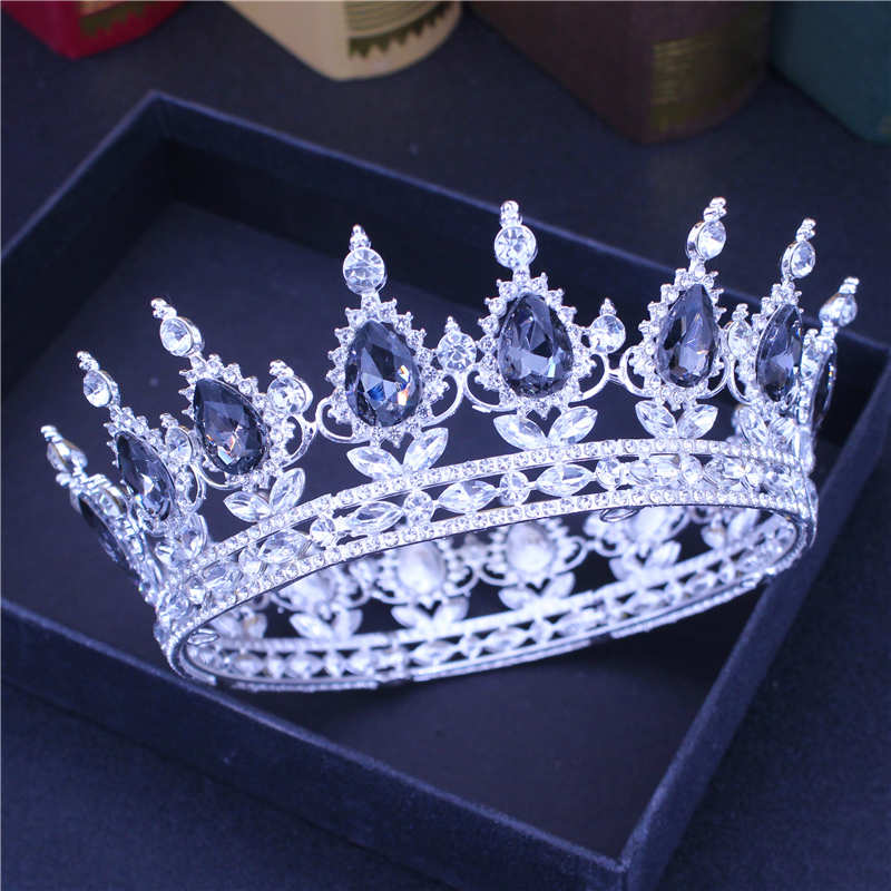 Crystal Queen King Tiaras and Crowns Bridal Diadem For Bride Women Headpiece Hair Ornaments Wedding Head Jewelry Accessories