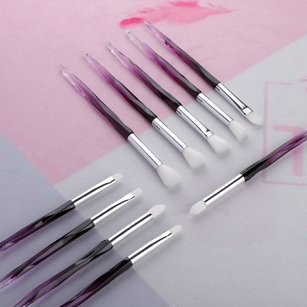 FLD Eye Brush Diamond Makeup Brushes Set Eye Shadow Lip Eyebrow Brushes High Quality Professional Lip Eyeliner Tools