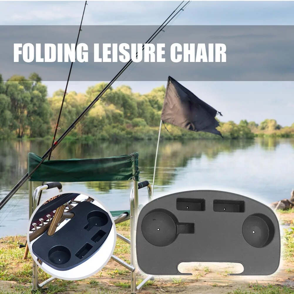 1-6PCS Beach Folding Leisure Lounger Bottle Cup Holder Stand Fishing Chair Drinks Tray for Outdoor Fishing Portable Accessories