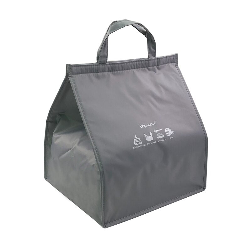 Pizza Lunch Box Cooler Bag Fast Food Cake Delivery Thermal Bag Large Waterproof Oxford Drink Bottle Insulated Refrigerated