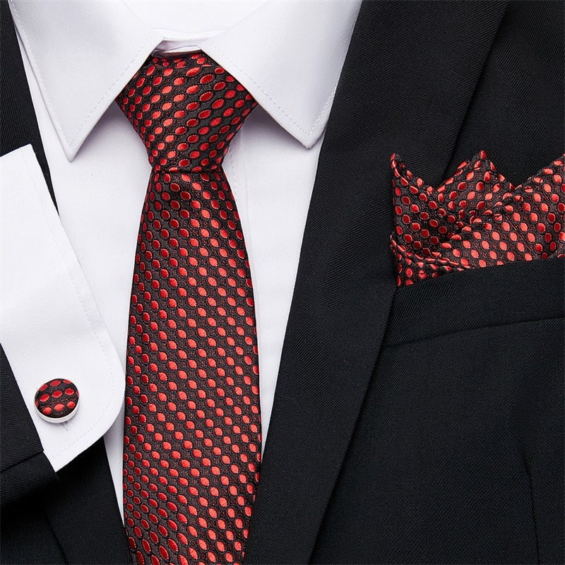 Fashion Business Silver Plaid Silk Men's Tie NeckTie 7.5cm Ties for Men Formal Luxury Wedding Quality Gravata group tie