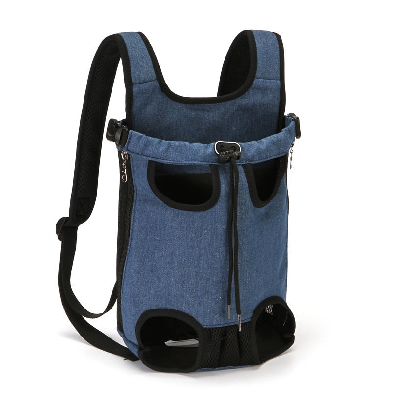 High Quality Pet Carrier Backpack Folding Dog Cat Bag Canvas Denim Bag For Small Dog Cat Carrier Fashion Harnes De Perro Mochila