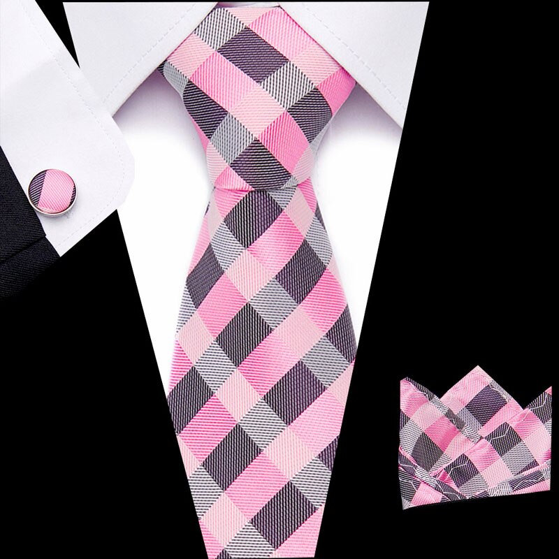 Free shipping Mens Ties  Luxury Paisley Blue Silk Tie with Hanky Tie Set Cufflinks Buisness jacquard Woven Neck Tie