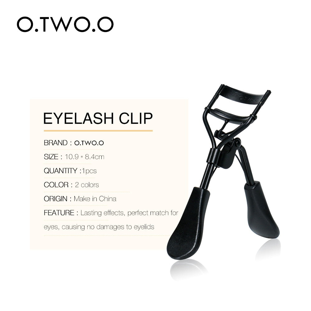 O.TWO.O Eyelash Curler Makeup Tools Handle Stainless Steel Eye Lash Curling Clip Natural Curled Lashes Beauty Make Up 2 Colors