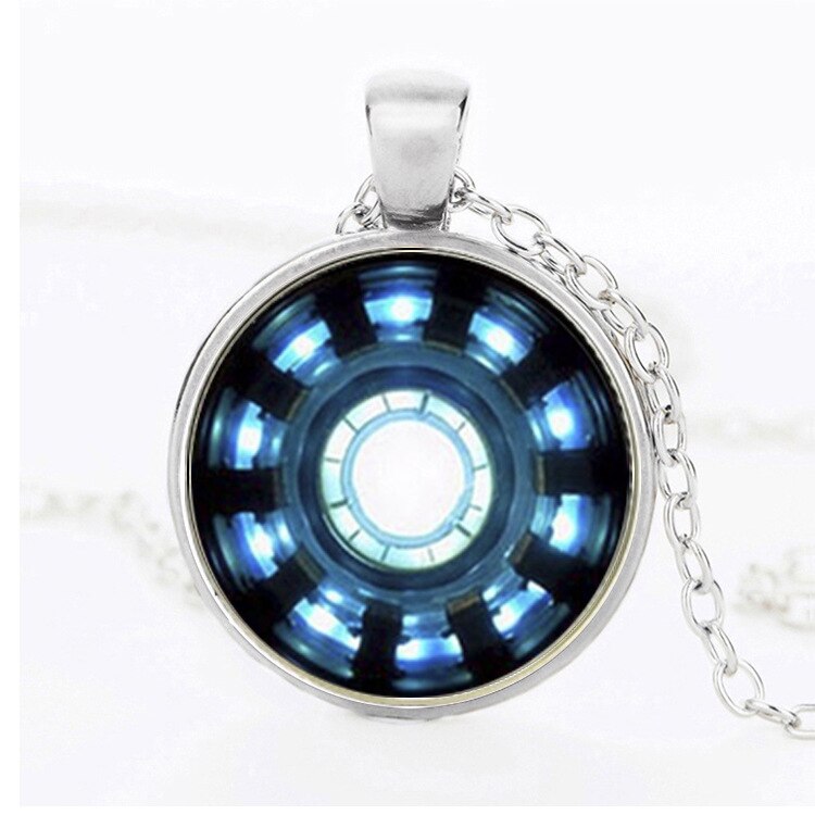 New lucky Heart Time Super Movie Hero sign chain pendant Necklace Gathering Energy Captain Shield friend gift Necklace Jewelry