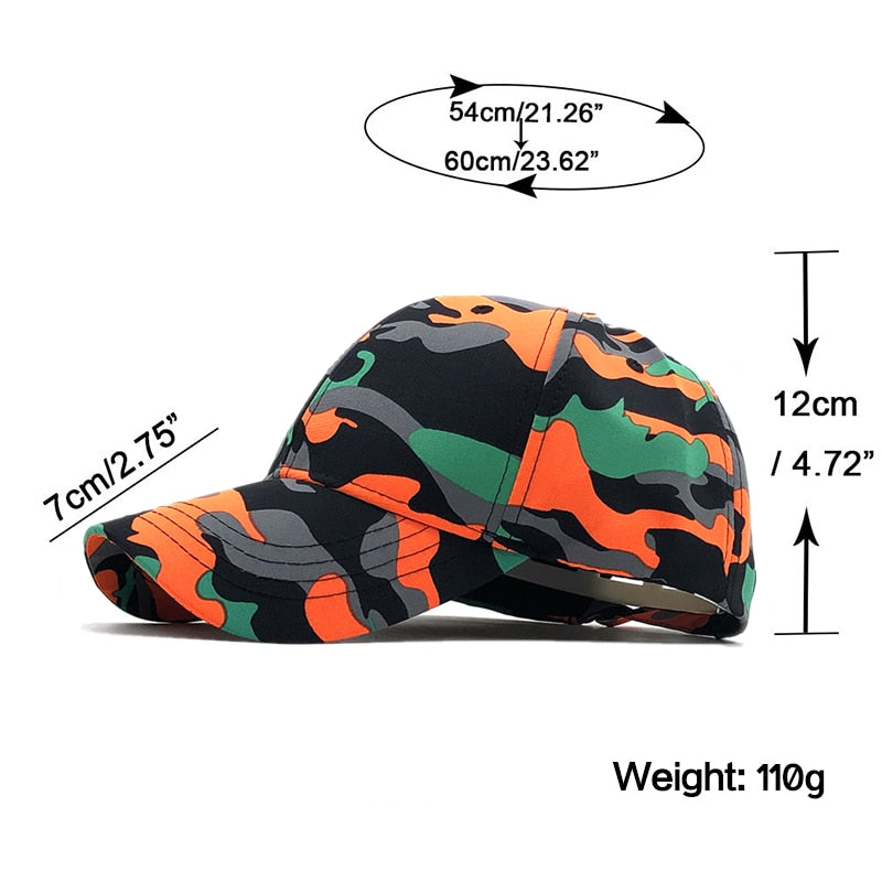 New Camo Baseball Cap Men Tactical Cap Camouflage Snapback Hat For Men High Quality Bone Masculino Dad Hat Trucker fishing cap