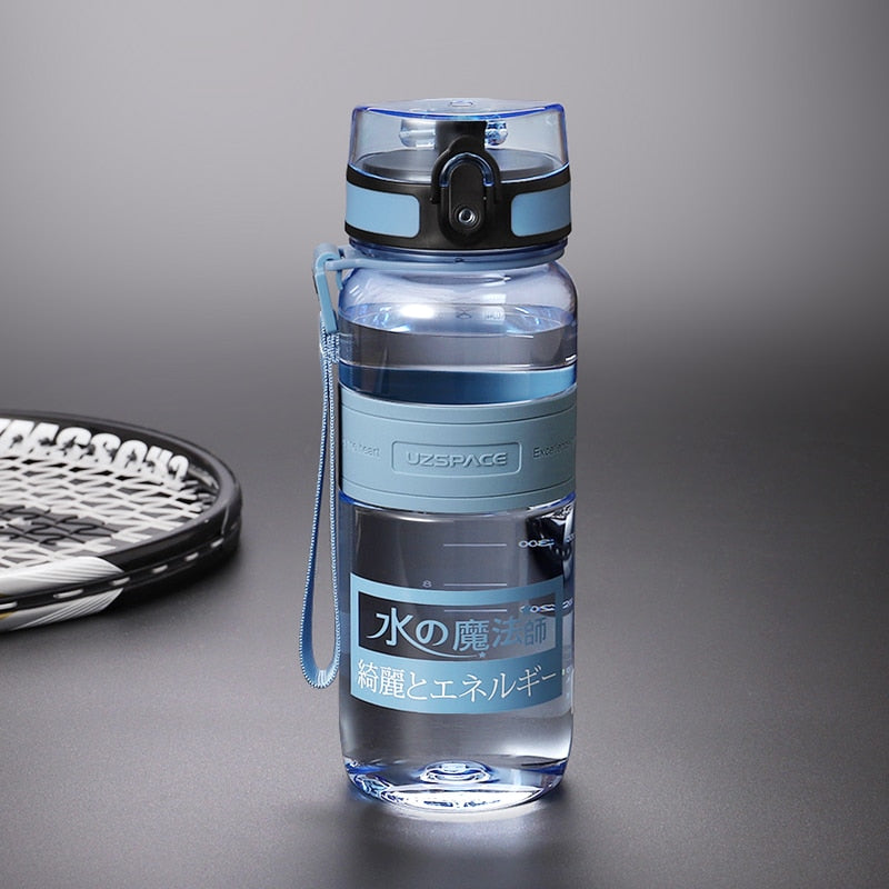 500/1000ML Sports Water Bottles BPA Free Portable LeakProof Shaker Outdoor Cold Juice Water Bottle Transparent Plastic Drinkware
