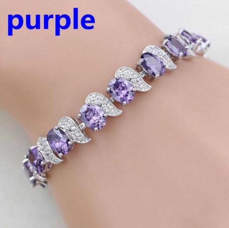 Women Delicate Crystal Zircon Tennis Bracelet for Women Elegant Banquet Party Jewelry