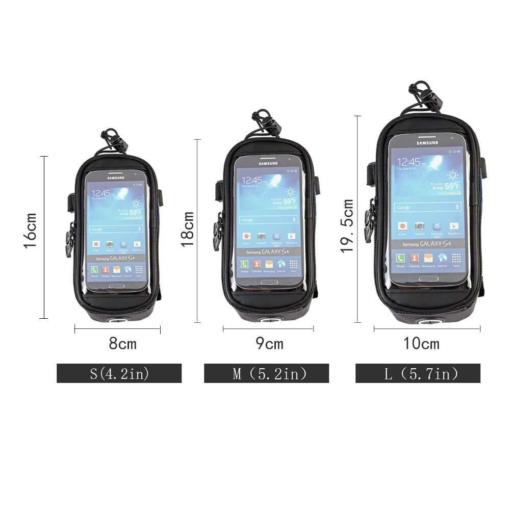 ROSWHEEL BICYCLE BAGS CYCLING BIKE FRAME IPHONE BAGS  HOLDER PANNIER MOBILE PHONE BAG CASE POUCH