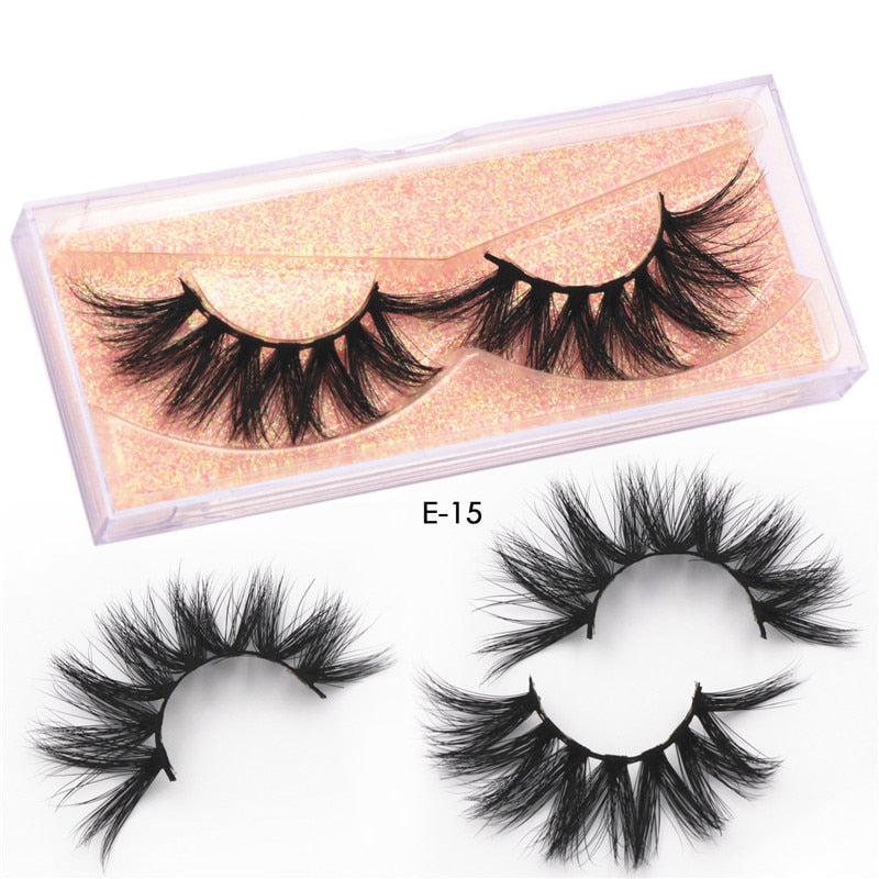 Mink Eyelashes Natural Long 3D Mink Lashes Cruelty Free Handmade Fake Lashes Makeup False Eyelash Short Soft Reusable Lashes A03