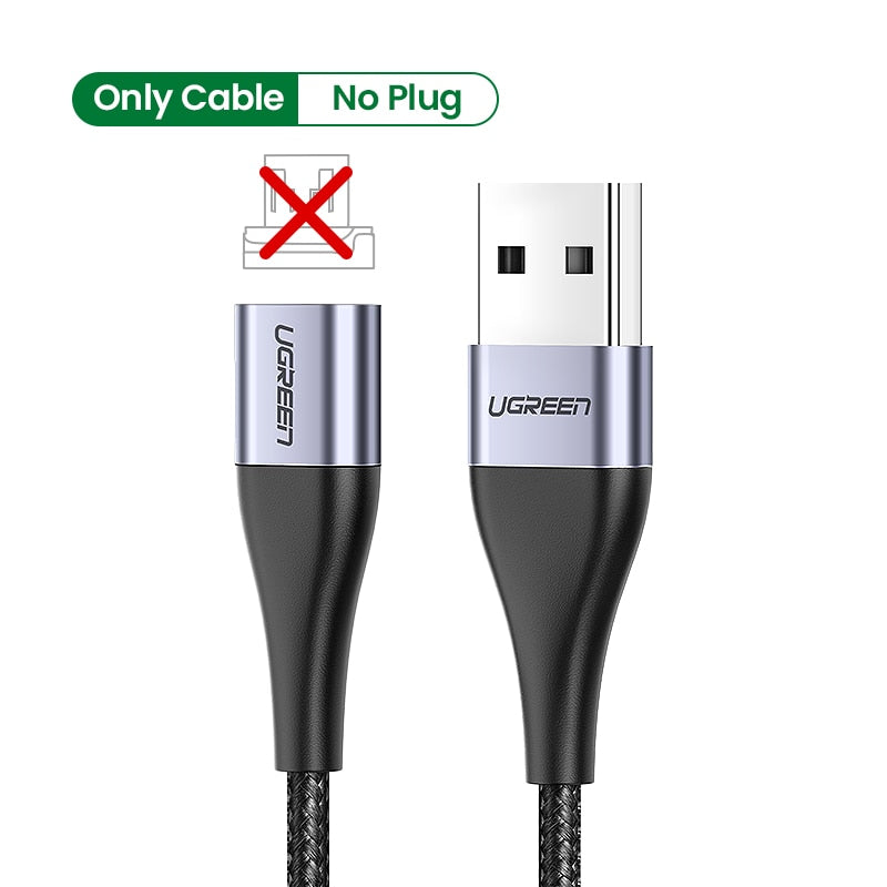 Ugreen Magnetic Type C Cable 3A Fast Micro USB Charging Data Cable for Samsung Xiaomi Magnet USB C Charger Mobile Phone USB Cord