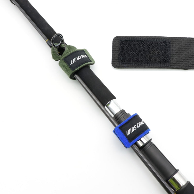 2PCS Magic Fishing Rod Tie Fishing Tool Cable Rod Strap Suspenders Fishing Accessories Rod Belt