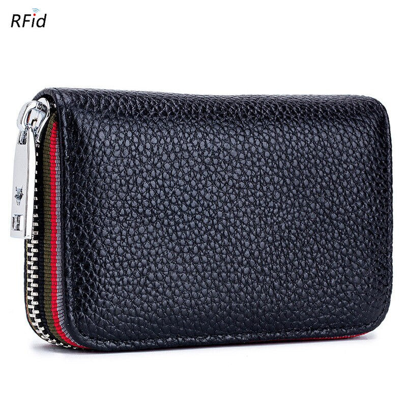 SOUTH GOOSE Genuine Leather Organizer RFID Credit Card Holder Men Business Card Holder Women Minimalist Travel Card Bag Wallets