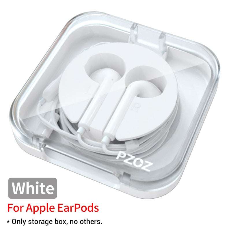 PZOZ for Apple EarPods Headphone storage box earphone Apple Wired earphone cover Portable headset bag apple earpods case cover