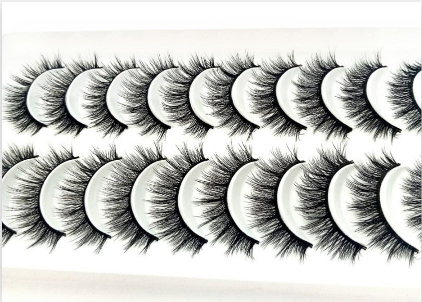 38 Styles 5/10 Pairs Natural False Eyelashes Fake Lashes Long Makeup 3d Mink Lashes Extension Eyelash Mink Eyelashes for Beauty