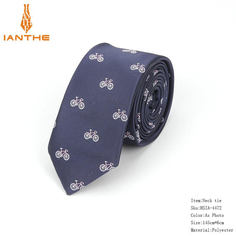2018 Brand New Tie For Men Polyester Jacquard Animal Necktie for Wedding Business Suits 6cm Skinny Dot Neck Ties Slim Gravatas
