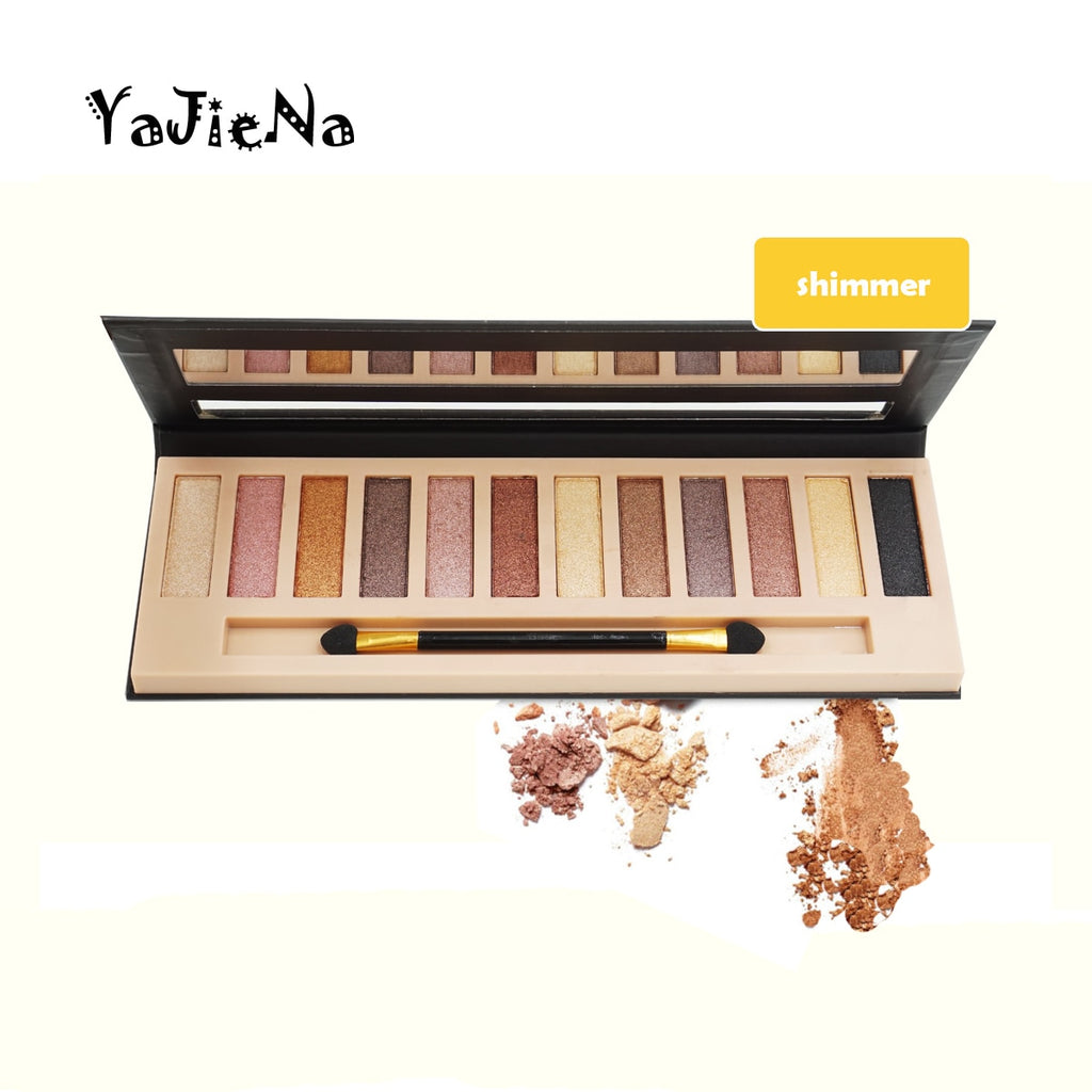 Branded Cosmetic Makeup Glitter Shimmer Matte Eye Shadow Palette Make Up 12 Colors Eyeshadow Palette Nudes Matte Women gift