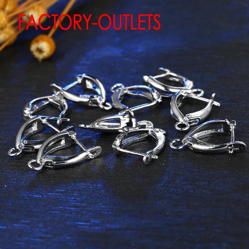 Amazing Discount 925 Sterling Silver Clip Earrings Findings Best DIY Jewelry Accessories 20pcs/10pairs Per Lots For Selling