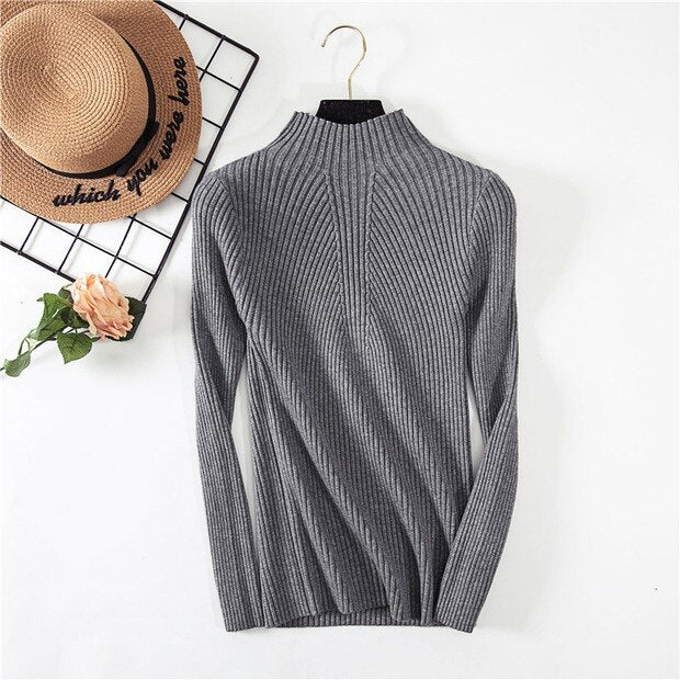 New Women's Turtleneck Sweater Women Sweaters Fashion Jersey Women Winter 2023 Autumn Pullover Women Sweater Jumper Truien Dames