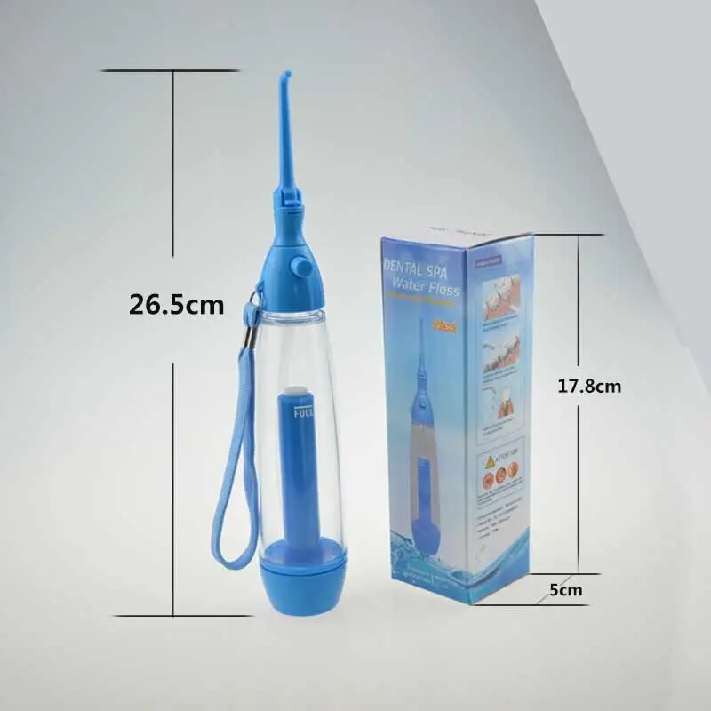 Portable Oral Irrigator Cleaner Mouth Wash Tooth Powerful Irrigation Manual Water Pick Jet Dental Flosser Washing Machine 75ml