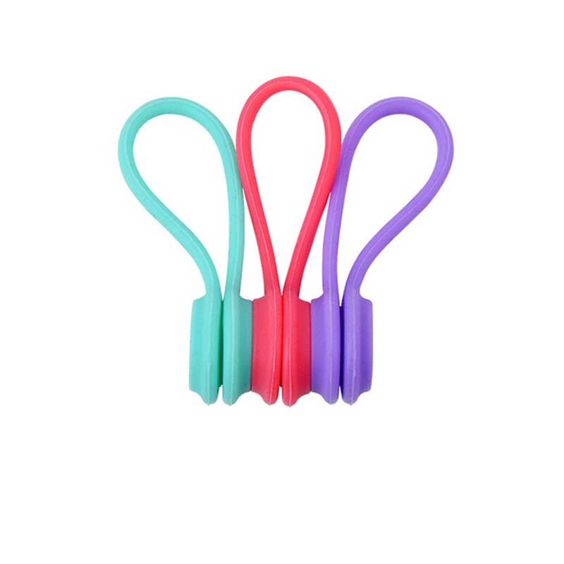 3/10Pcs Magnetic Silicone Earphone Cord Winder Cable Holder Multifunction Home Office Headphones USB Cable Wire Organizer Access