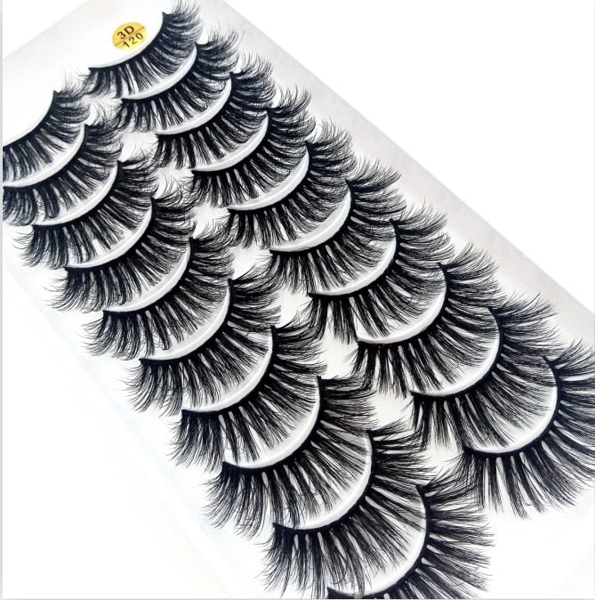 38 Styles 5/10 Pairs Natural False Eyelashes Fake Lashes Long Makeup 3d Mink Lashes Extension Eyelash Mink Eyelashes for Beauty