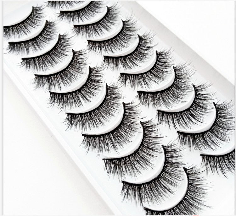 38 Styles 5/10 Pairs Natural False Eyelashes Fake Lashes Long Makeup 3d Mink Lashes Extension Eyelash Mink Eyelashes for Beauty