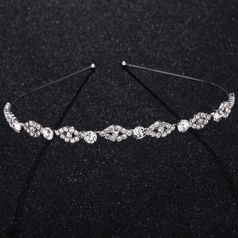 Miallo Bridal Wedding Crystal Hair Headband Rhinestone Crown Pageant Silver Color Sterling Women Girls Party Tiara Rim for Hair