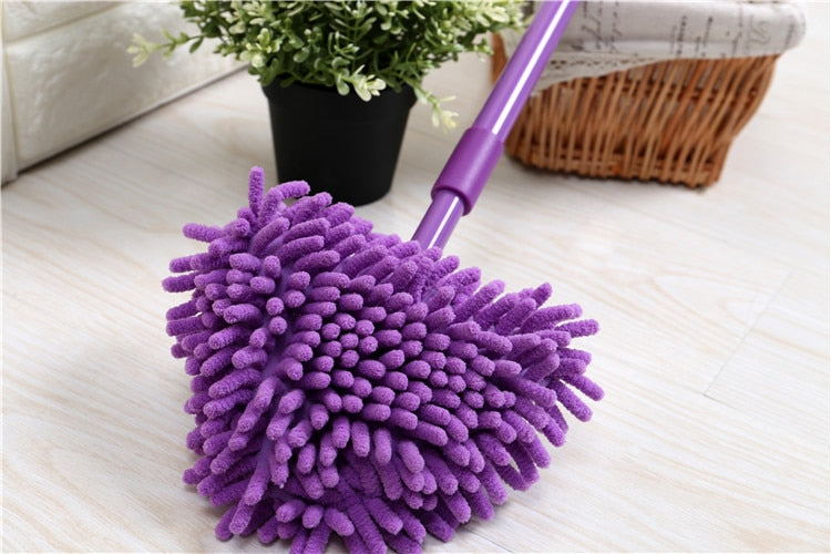 Mini Mop Bathroom floor cleaning tool Flat lazy Mop Wall Household Cleaning Brush Chenille Mop Washing Mop Dust Brush cleaning