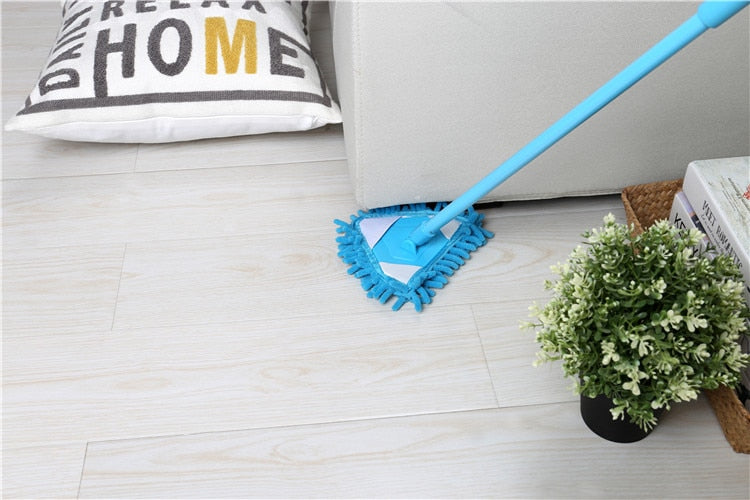 Mini Mop Bathroom floor cleaning tool Flat lazy Mop Wall Household Cleaning Brush Chenille Mop Washing Mop Dust Brush cleaning